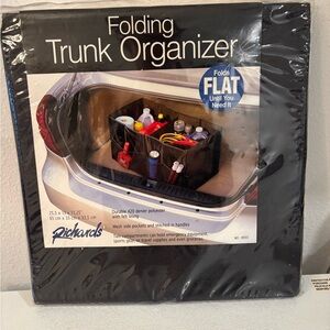 Black Trunk Organizer with Mesh Pockets